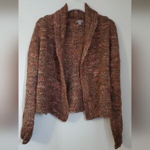 J. Jill Knit Women's Melange Cardigan Sweater in Autumn Tones, XL, 14-18